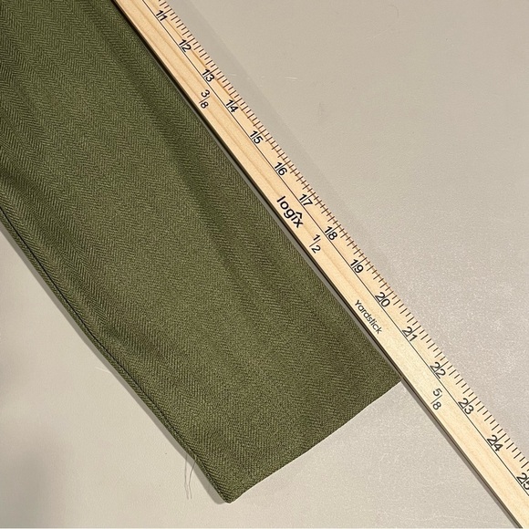 Vtg PERCEPTIONS Womens 6P Two-Piece Green Blazer Jacket MOD Abstract Tank Top - Picture 14 of 16